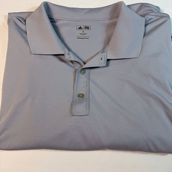 Adidas Shirt Men's X Large Gray  Performance Polo Golf‎ Active Golfer - Picture 3 of 11